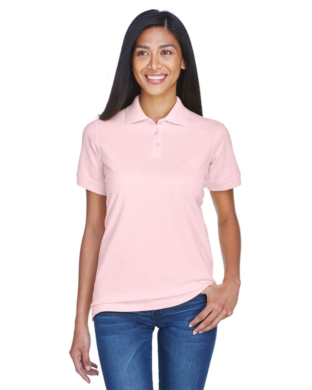 UltraClub Women's Classic Piqué Polo - Image 1