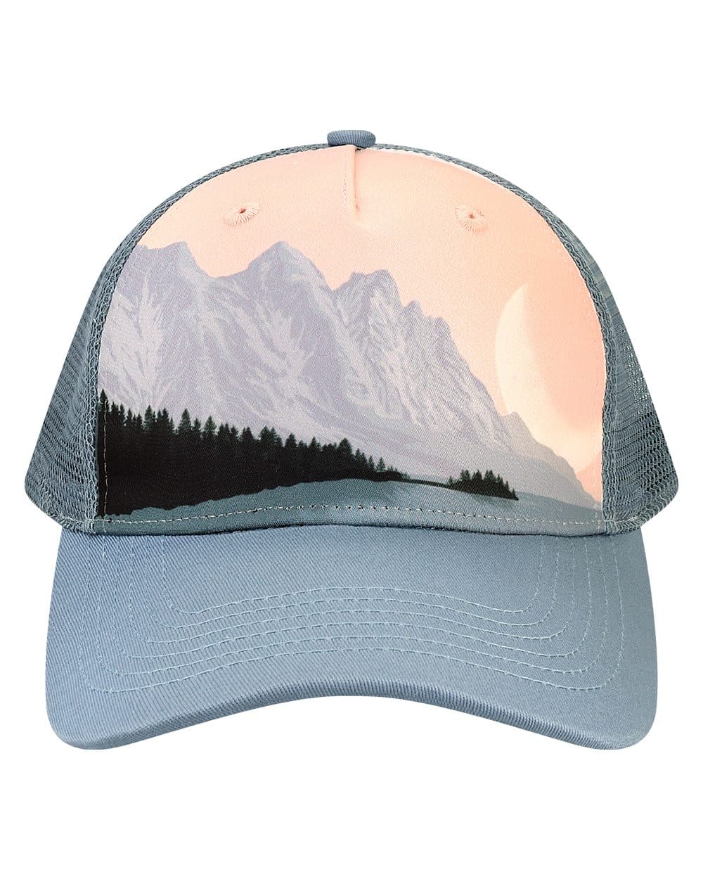LOCALE Printed Five-Panel Trucker Cap - Image 1