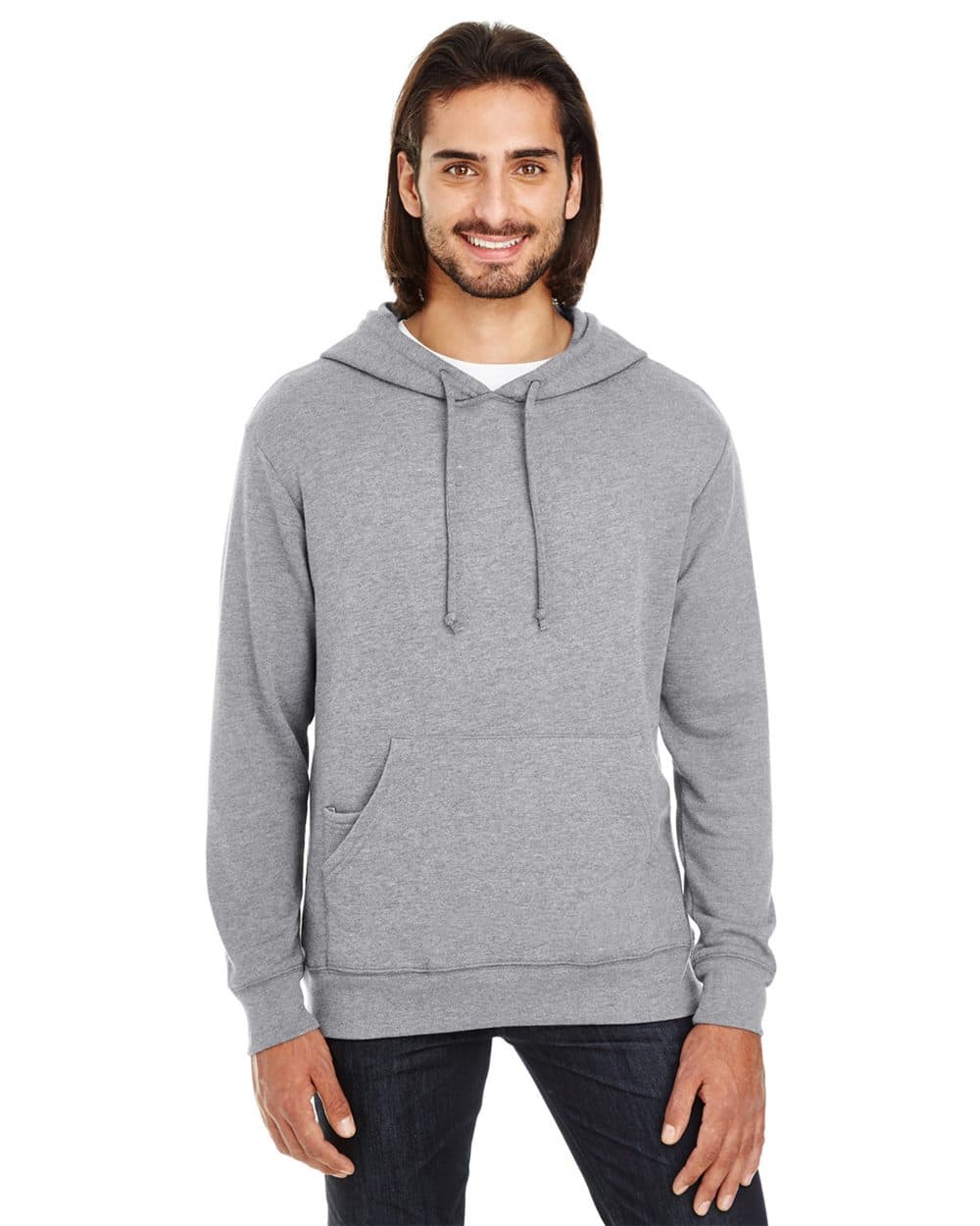 Threadfast Apparel Unisex Tri-Blend French Terry Hooded Sweatshirt - Image 1