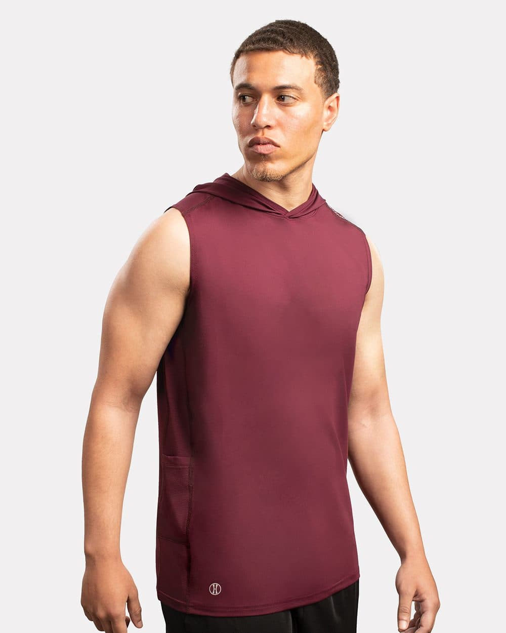 Holloway Unisex CoolCore® Sleeveless Hooded T-Shirt - Image 1