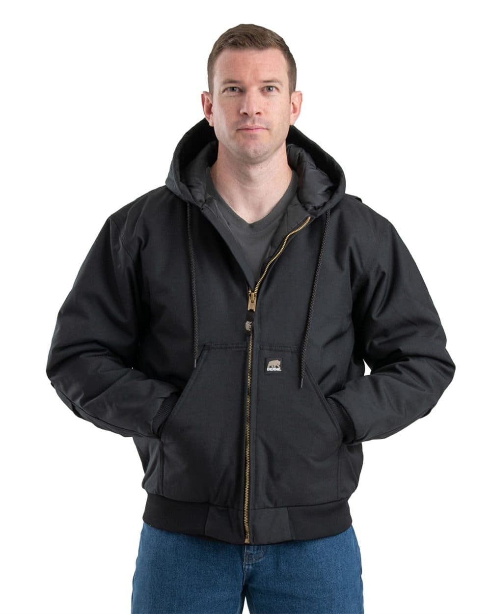 Berne Apparel Men's Tall ICECAP Insulated Hooded Jacket - Image 1