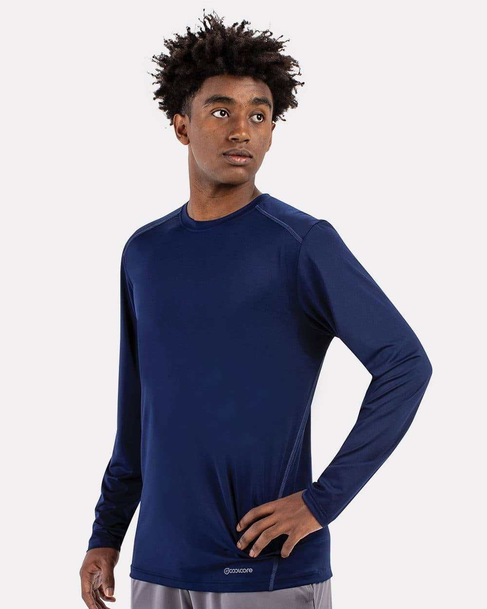 Holloway Unisex Essential Long Sleeve T-Shirt Powered By Coolcore - Image 1