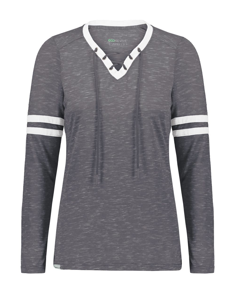 Holloway Women's Eco Revive™ Monterey Long Sleeve V-Neck T-Shirt - Image 1