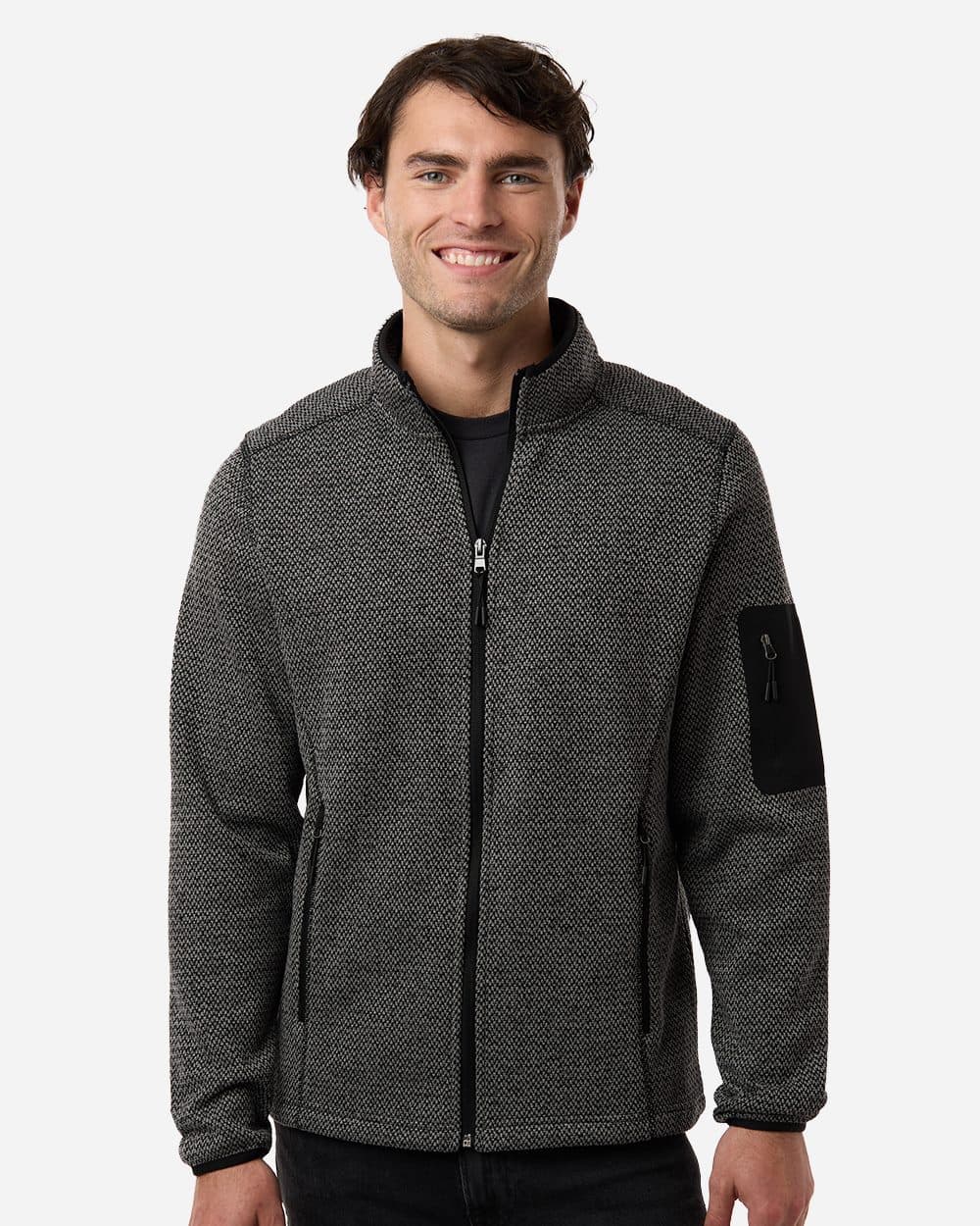 North End Men's Jasper Full-Zip Fleece Jacket - Image 1