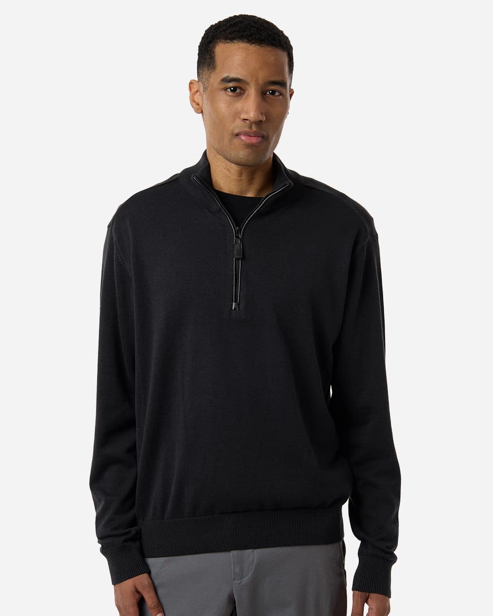 Devon & Jones Men's New Classics Quarter-Zip Sweater - Image 1