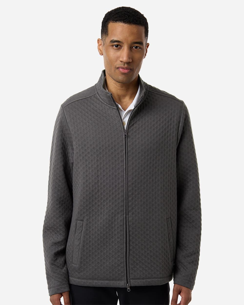 Devon & Jones Men's Berkeley Textured Full-Zip Jacket - Image 1