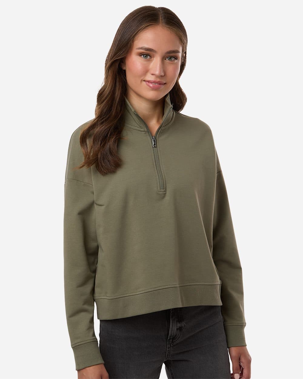 Independent Trading Co. Women's Perform Quarter-Zip Pullover - Image 1