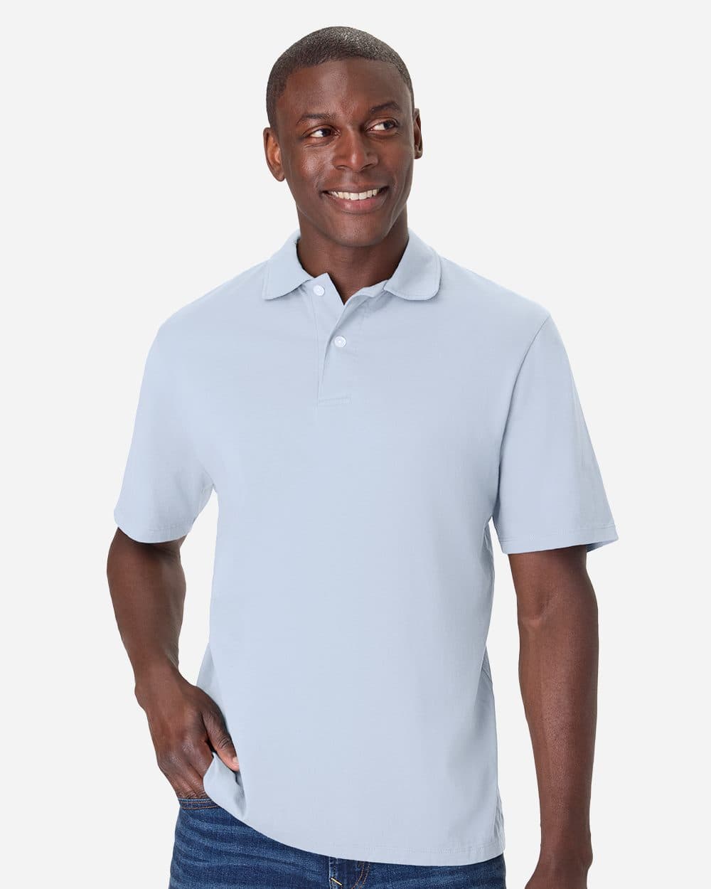 ComfortWash by Hanes Men's Garment-Dyed Jersey Polo - Image 1