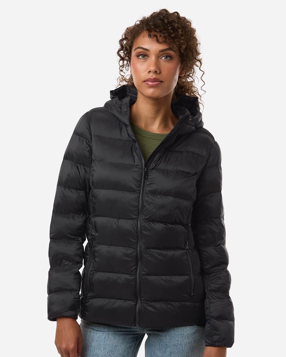 Weatherproof Women's Lightweight Poly-filled Hooded Puffer Jacket - Image 1