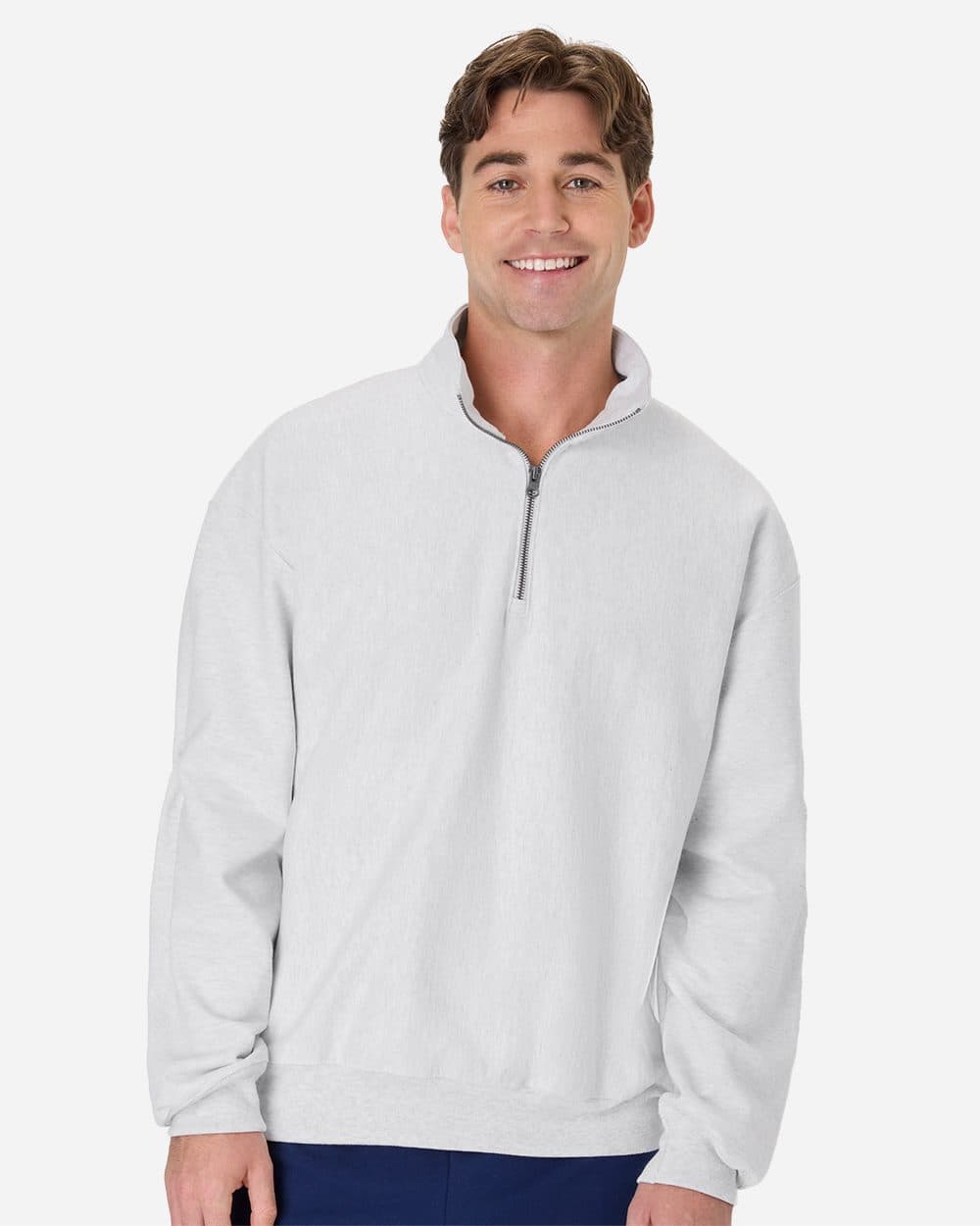 Hanes Unisex Beefy® Sweats Premium Heavyweight Quarter-Zip Sweatshirt - Image 1