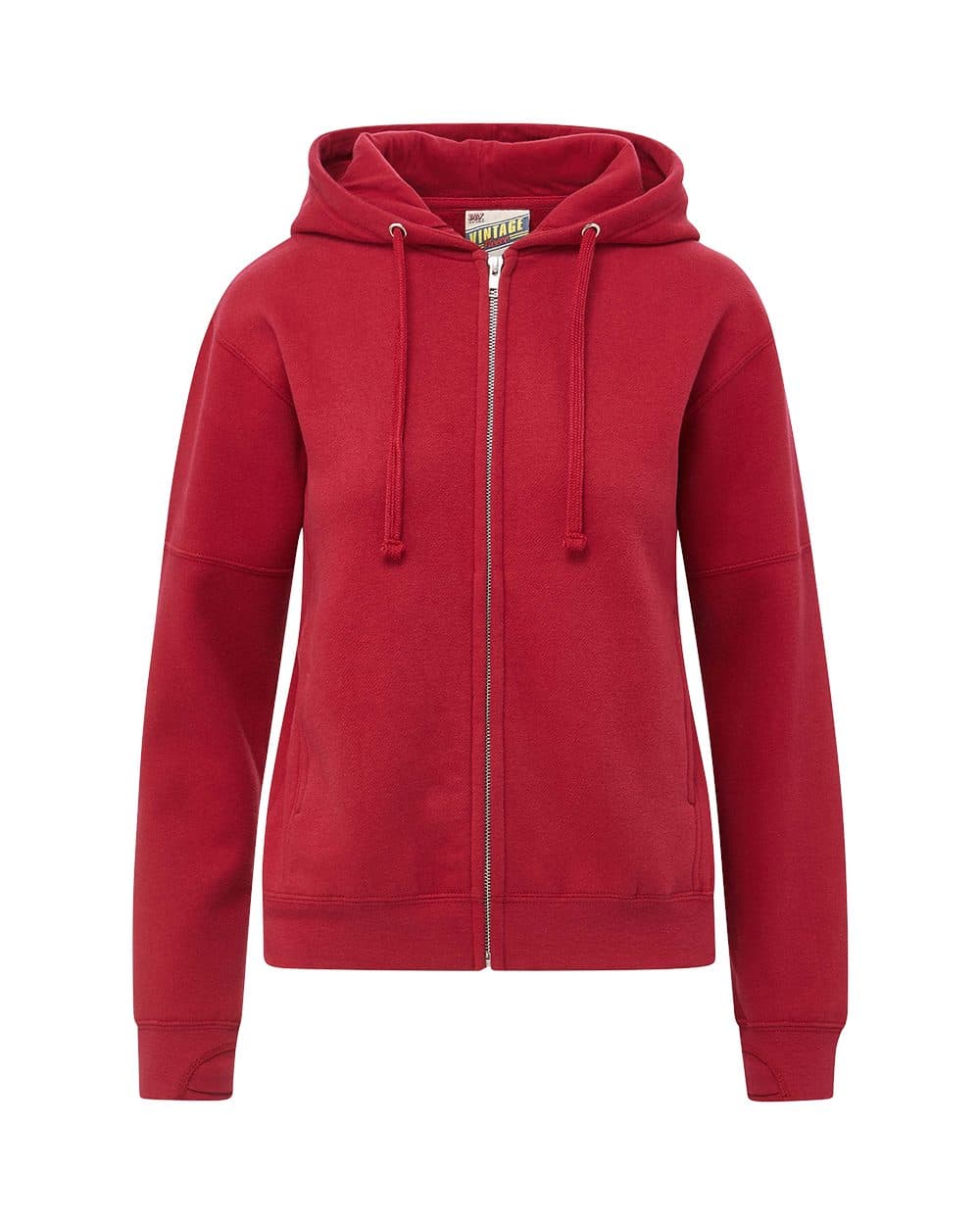 MV Sport Women's Vintage Fleece Hooded Full-Zip Sweatshirt - Image 1