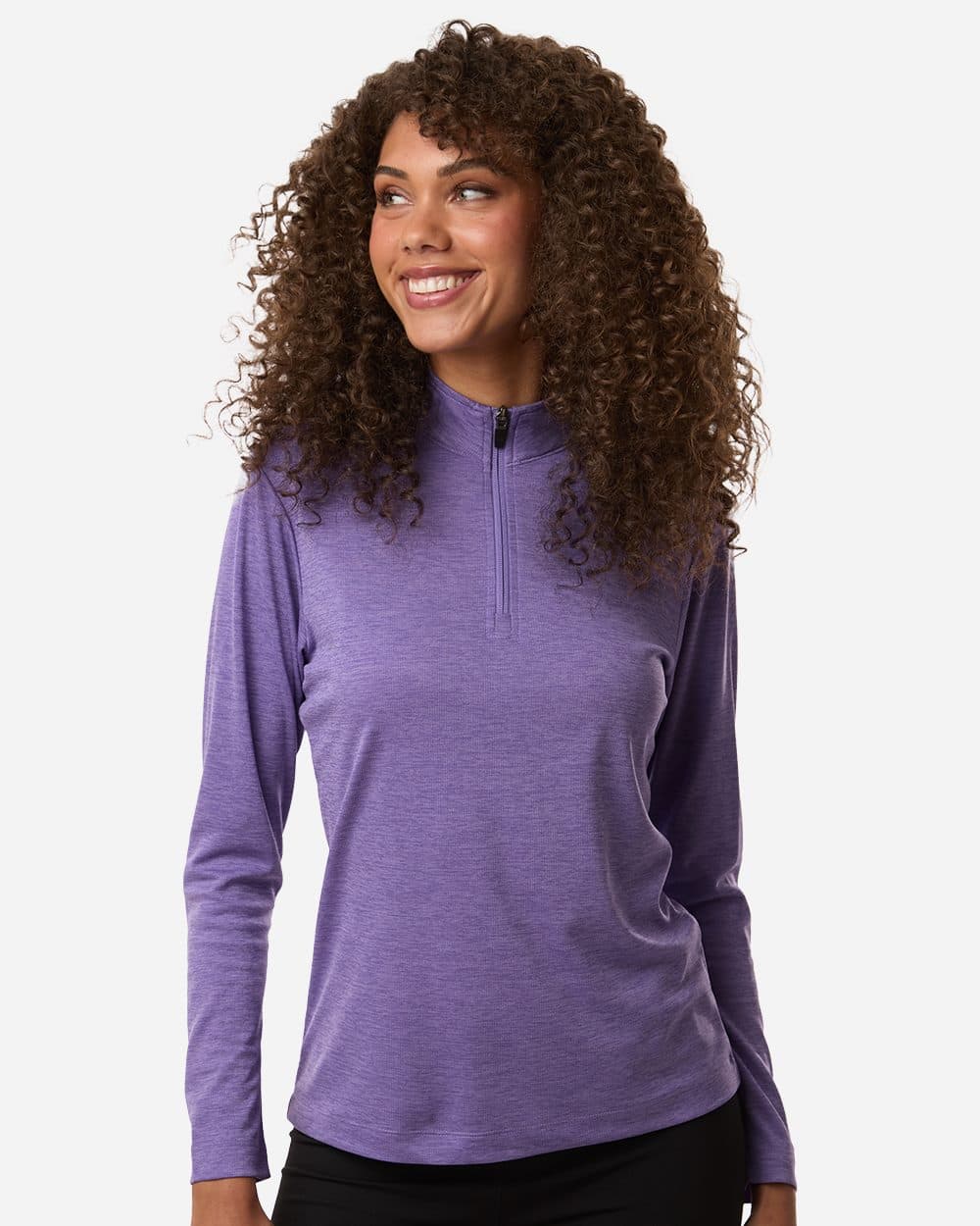 AllPro Women's Pro-Lock Performance Mélange Quarter-Zip Pullover - Image 1