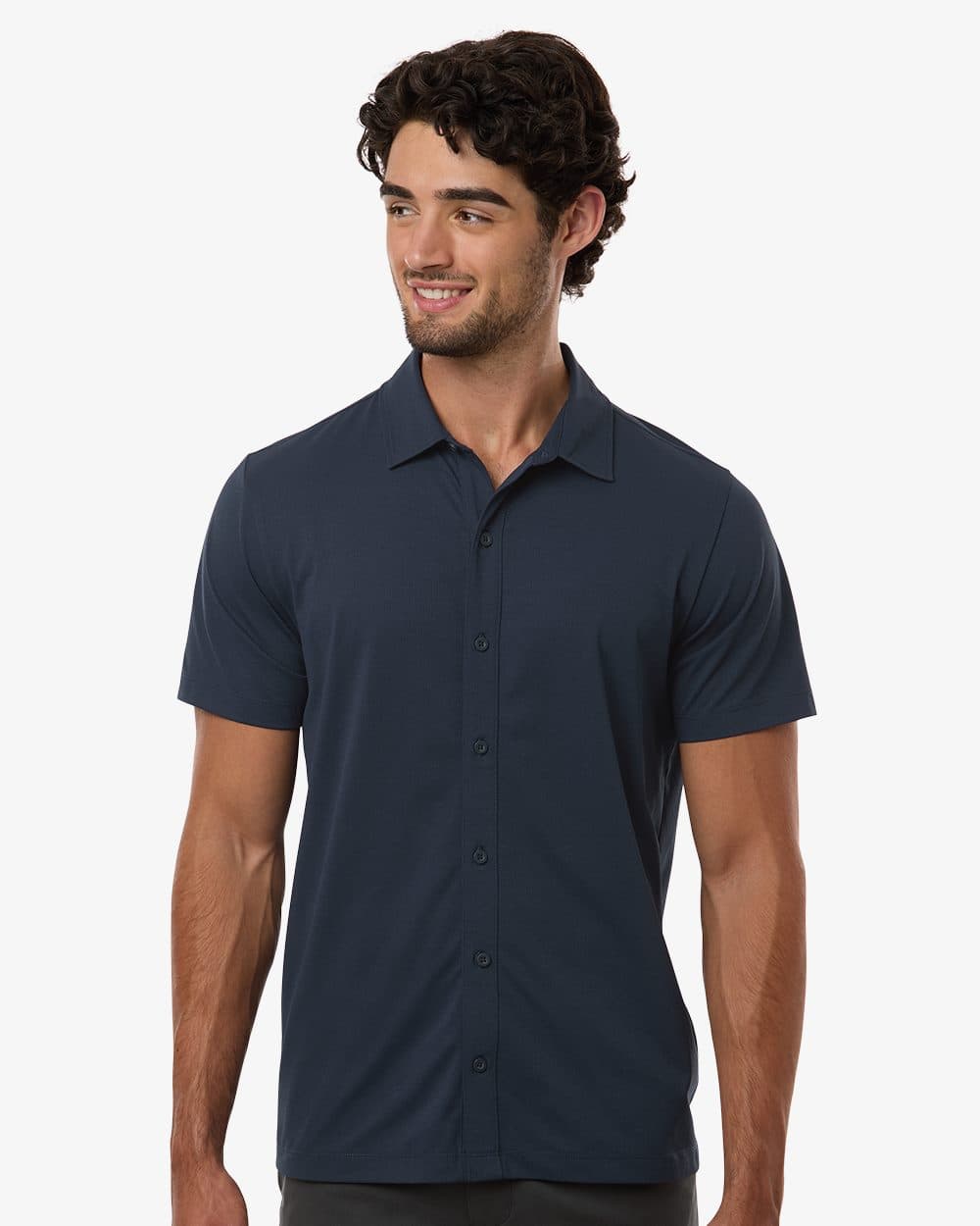 AllPro Men's Pro-Flex Sorona® Button Down Short Sleeve Shirt - Image 1