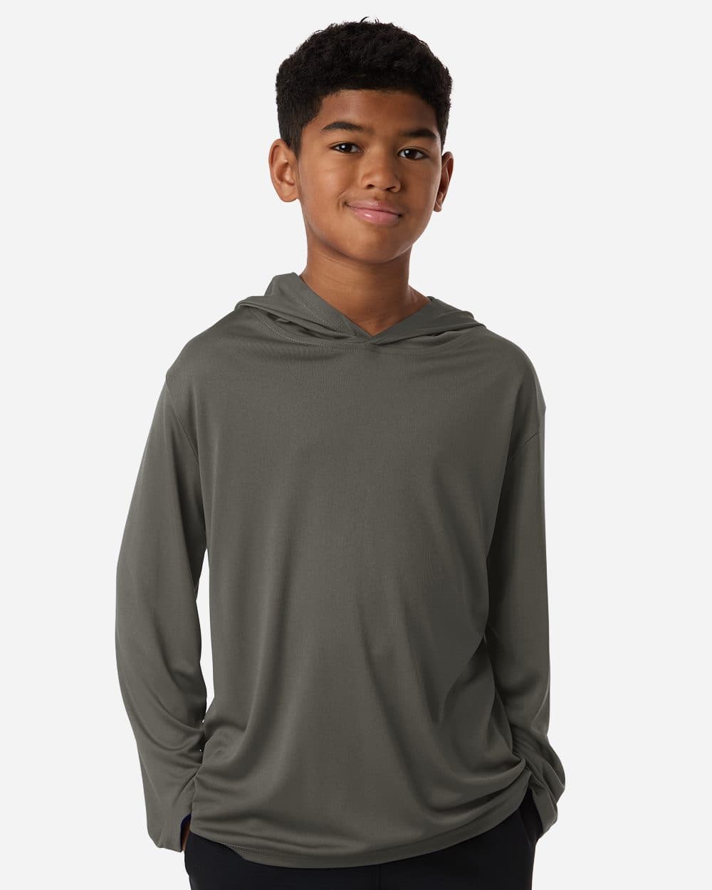 AllPro Youth Pro-Lock Performance Hooded Long Sleeve T-Shirt - Image 1