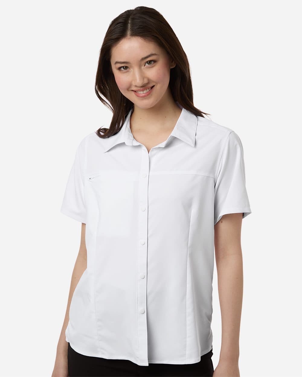 CORE365 Women's UltraUVP Shoreline Short Sleeve Staff Shirt - Image 1