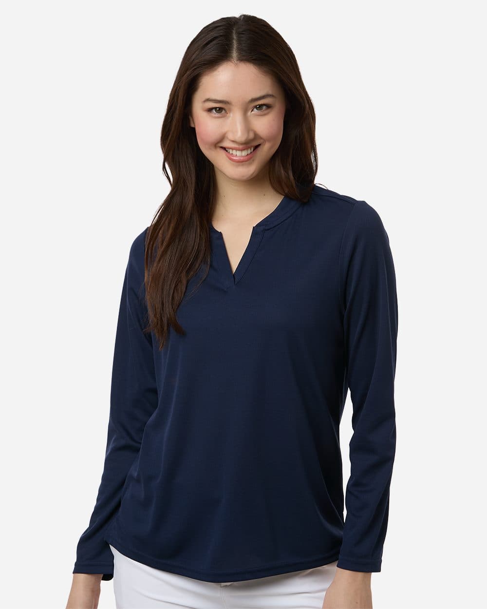 CORE365 Women's Nova Performance Long Sleeve Pique Polo - Image 1