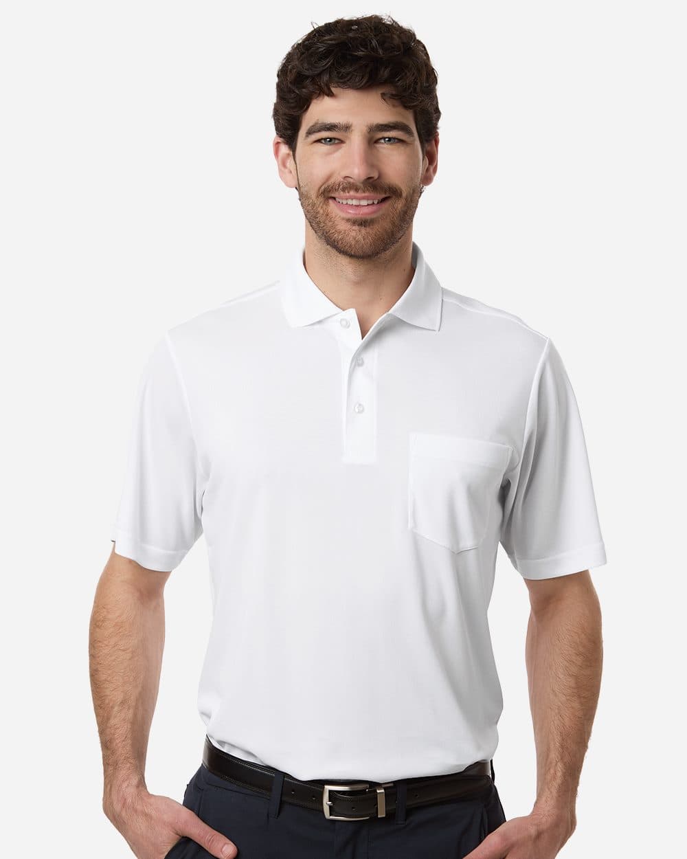 CORE365 Men's Nova Performance Pique Pocket Polo - Image 1