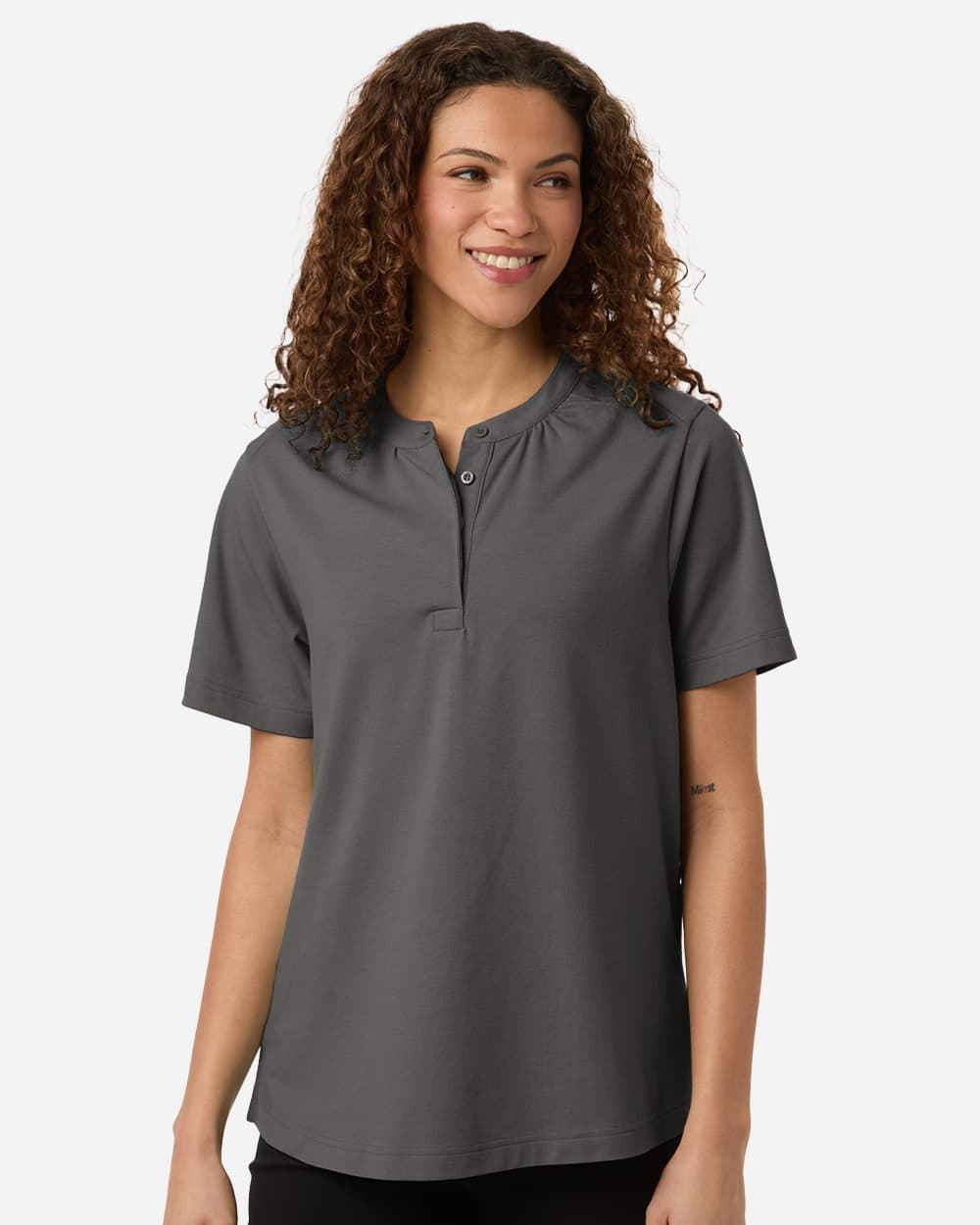 Devon & Jones Women's Seaton Pebble Textured Polo - Image 1