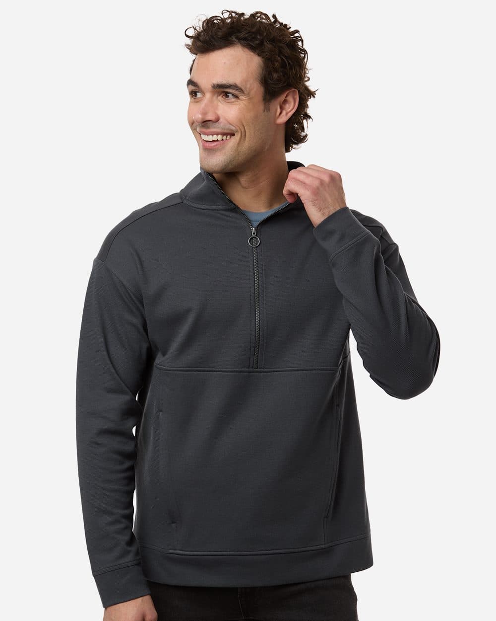 North End Men's Mantra Half-Zip Ottoman Pullover - Image 1