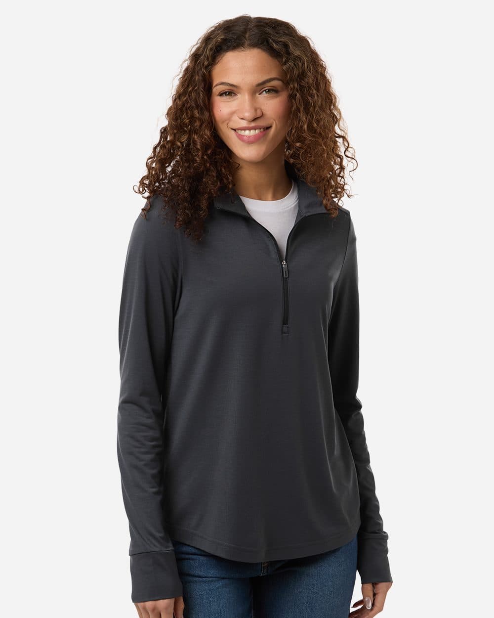 North End Women's JAQ Stretch Performance Quarter-Zip - Image 1