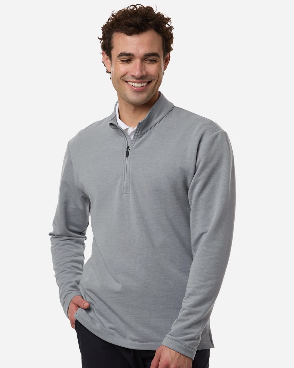 AllPro Men's Stretch Quarter-Zip Fleece Pullover - Image 1
