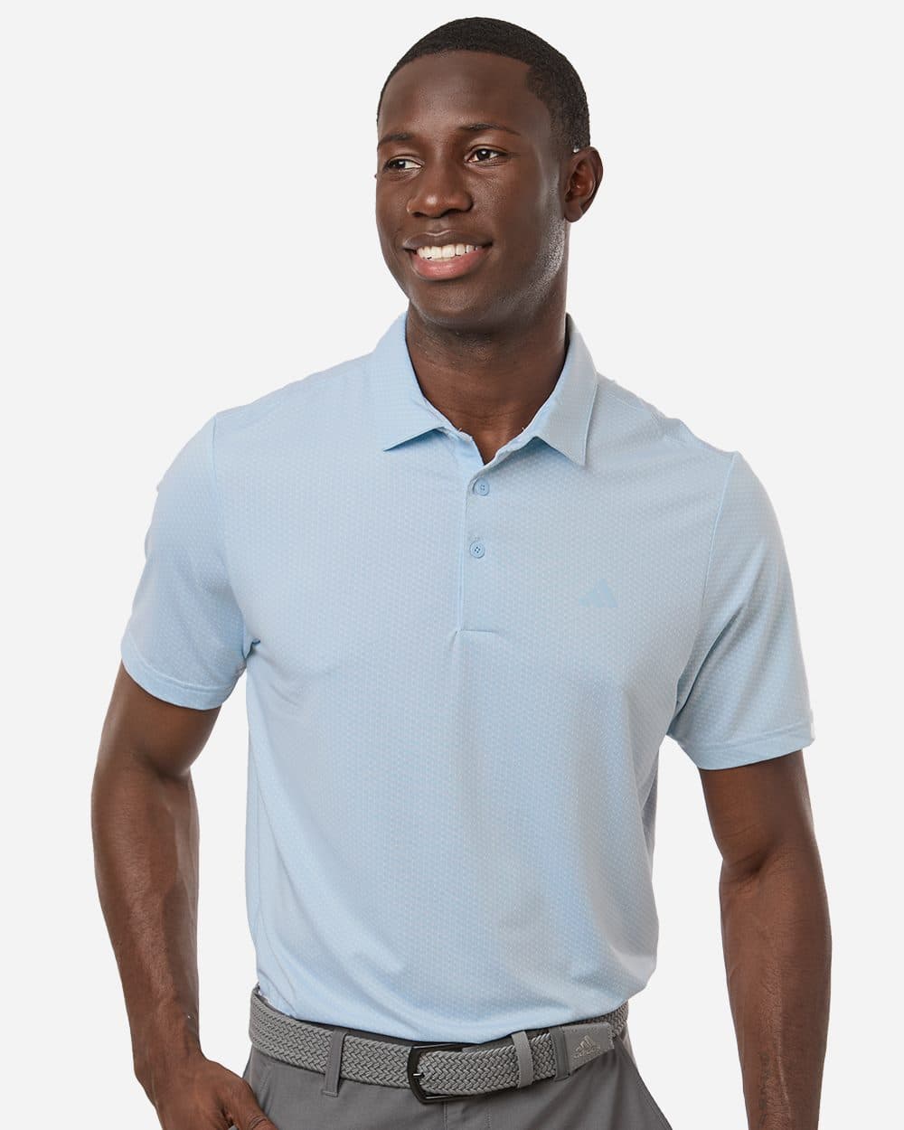 Adidas Men's Performance Textured Polo - Image 1