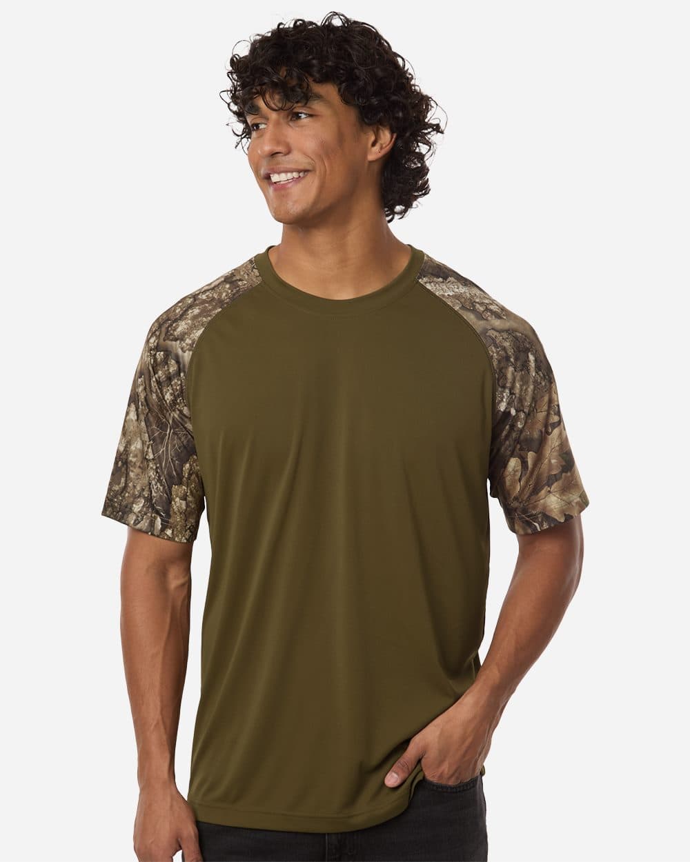 RealTree Unisex Realtree® Performance Colorblock T-Shirt - Image 1