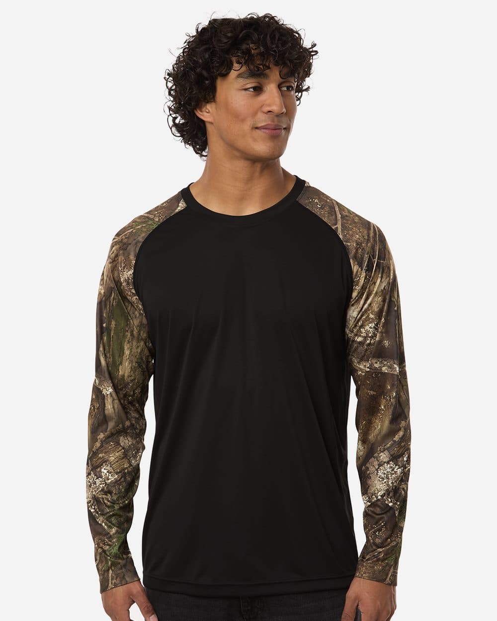 RealTree Unisex Realtree® Performance Colorblocked Long Sleeve T-Shirt - Image 1