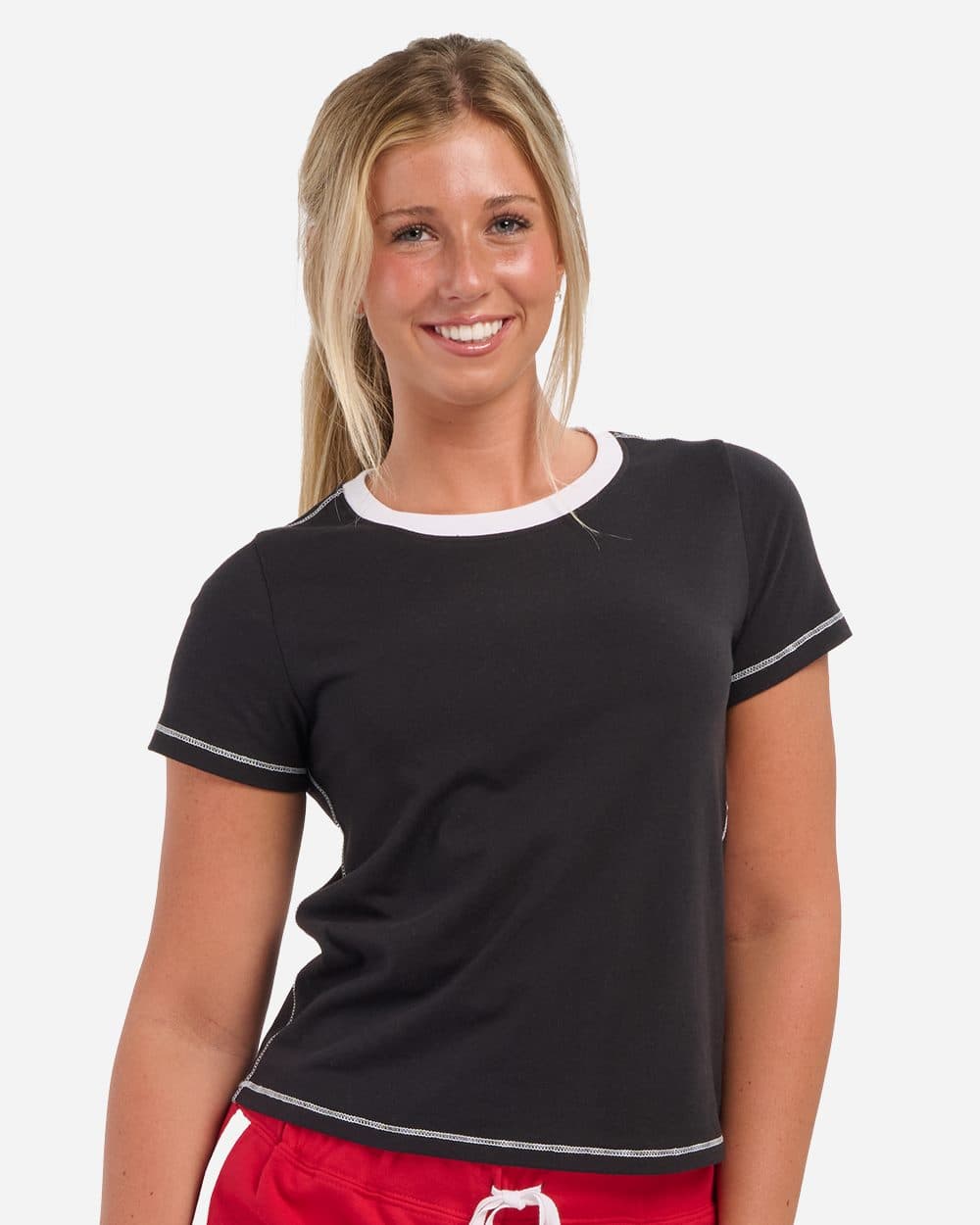 Boxercraft Women's Contrast Stitch Baby Tee - Image 1