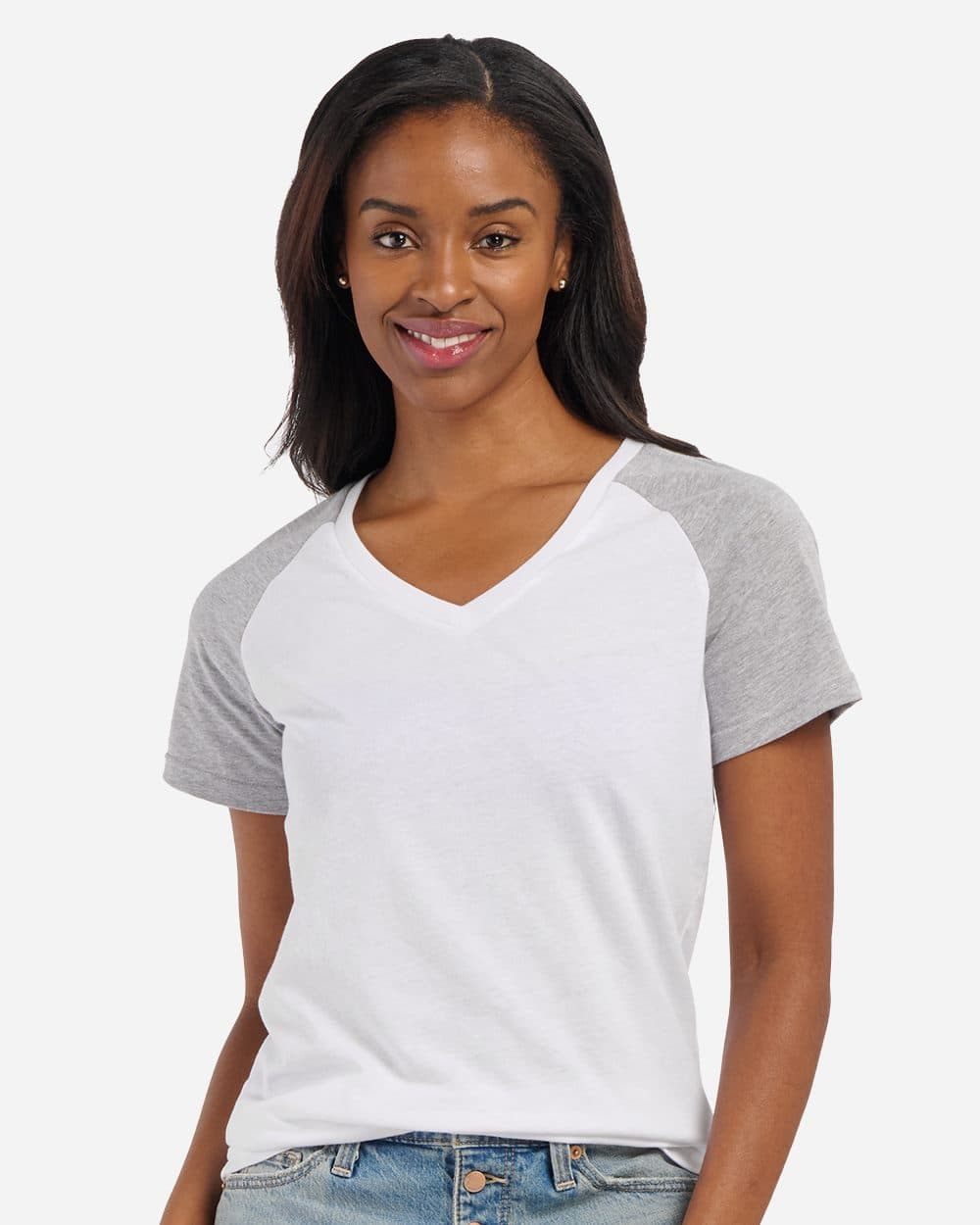 Boxercraft Women's Colorblocked V-Neck T-Shirt - Image 1