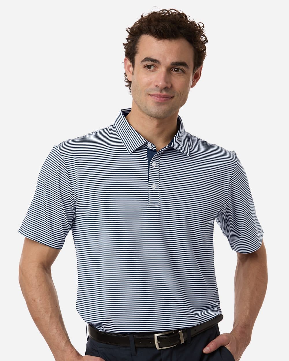 Swannies Men's Smith Striped Polo - Image 1