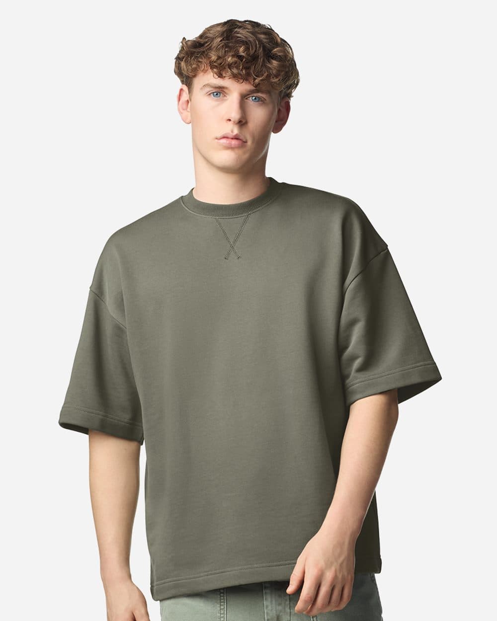 American Apparel Unisex French Terry Oversized Boxy Tee - Image 1