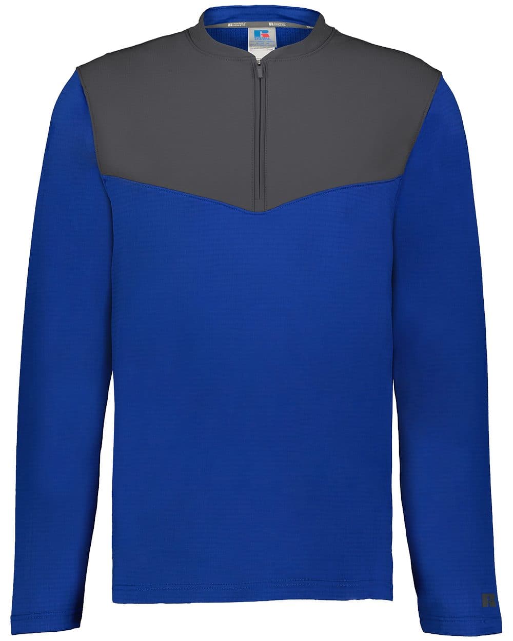 Russell Athletic Unisex Sideline Grid Fleece Quarter-Zip Pullover - Image 1