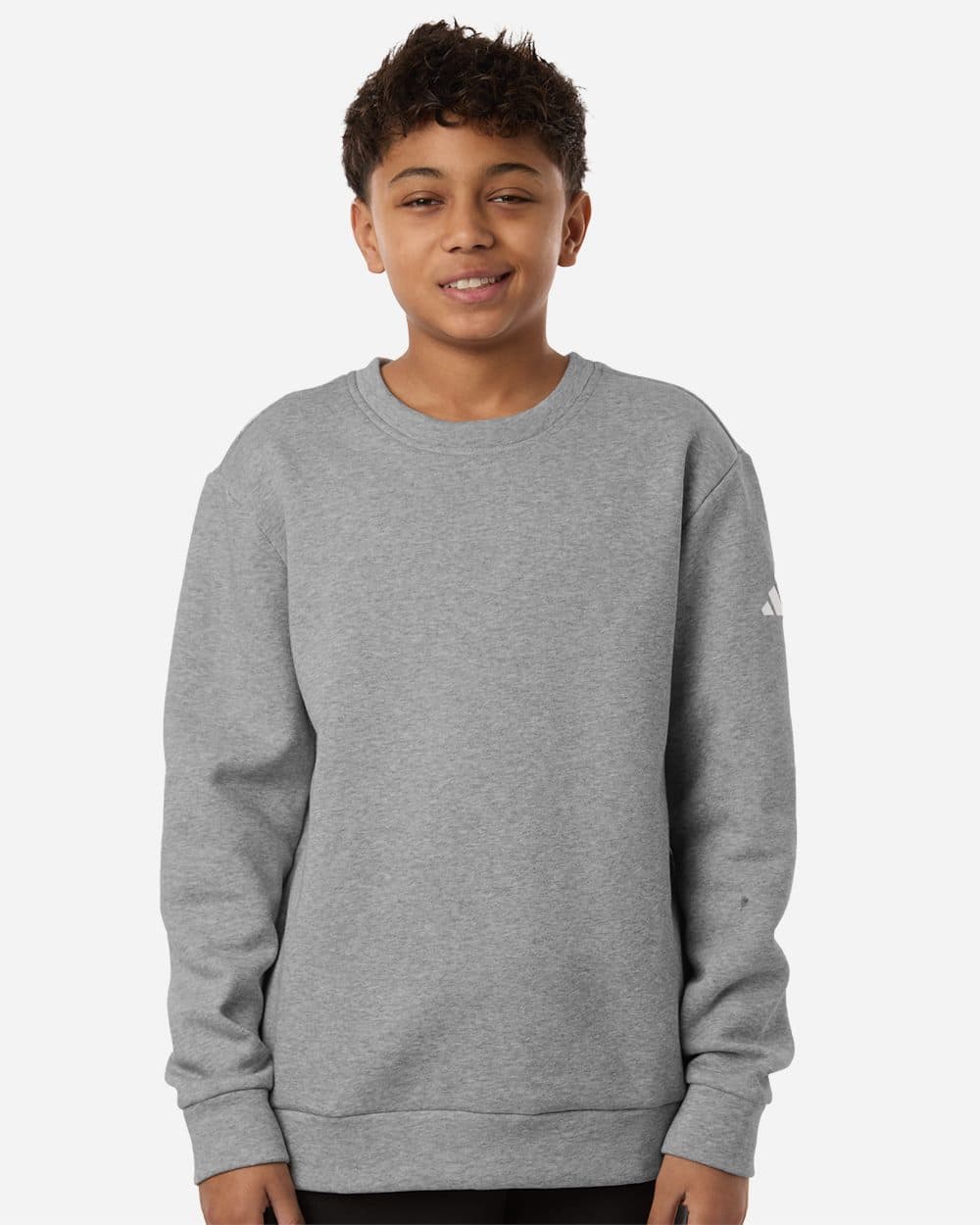 Adidas Youth Fleece Crewneck Sweatshirt - Image 1