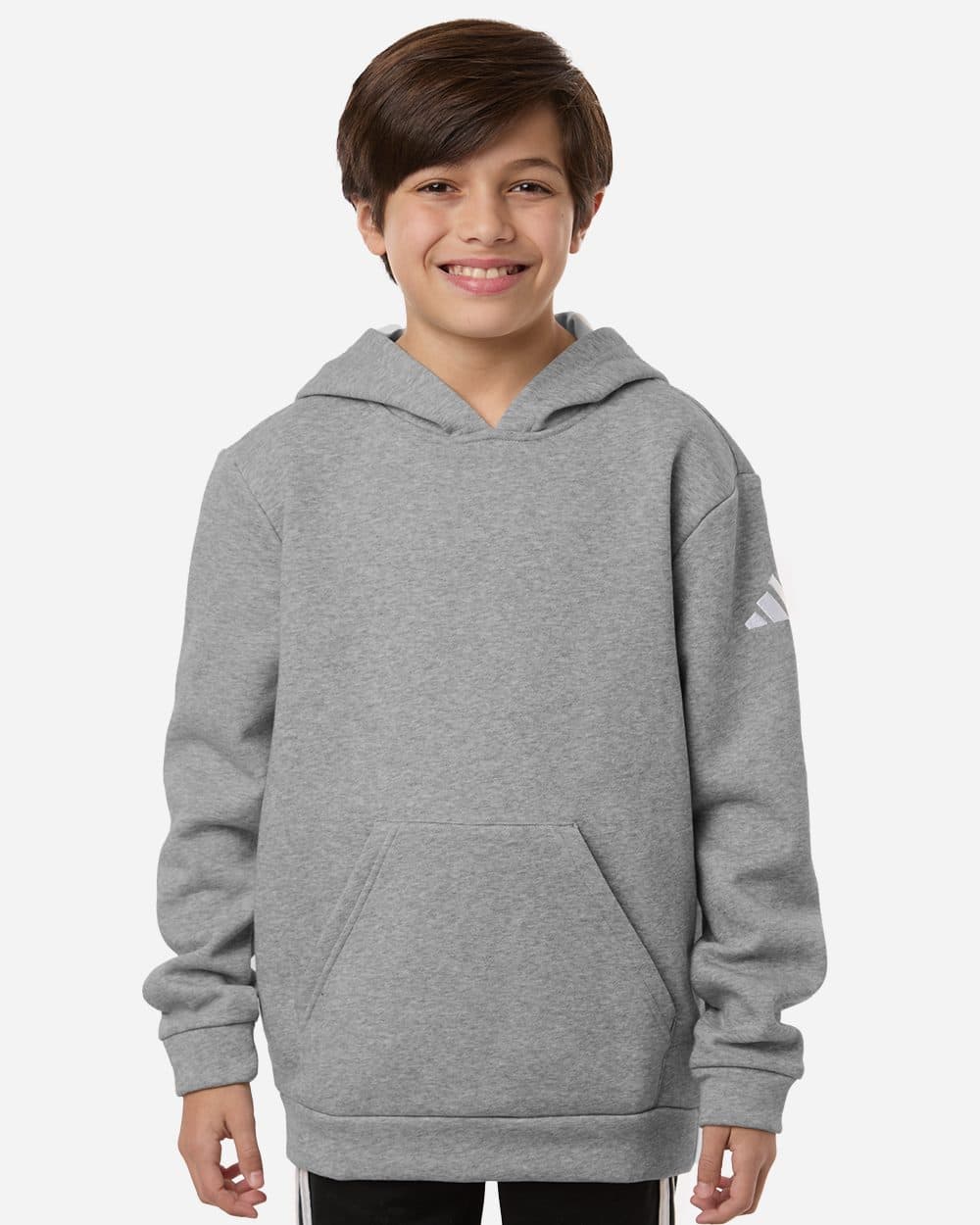 Adidas Youth Fleece Hooded Sweatshirt - Image 1