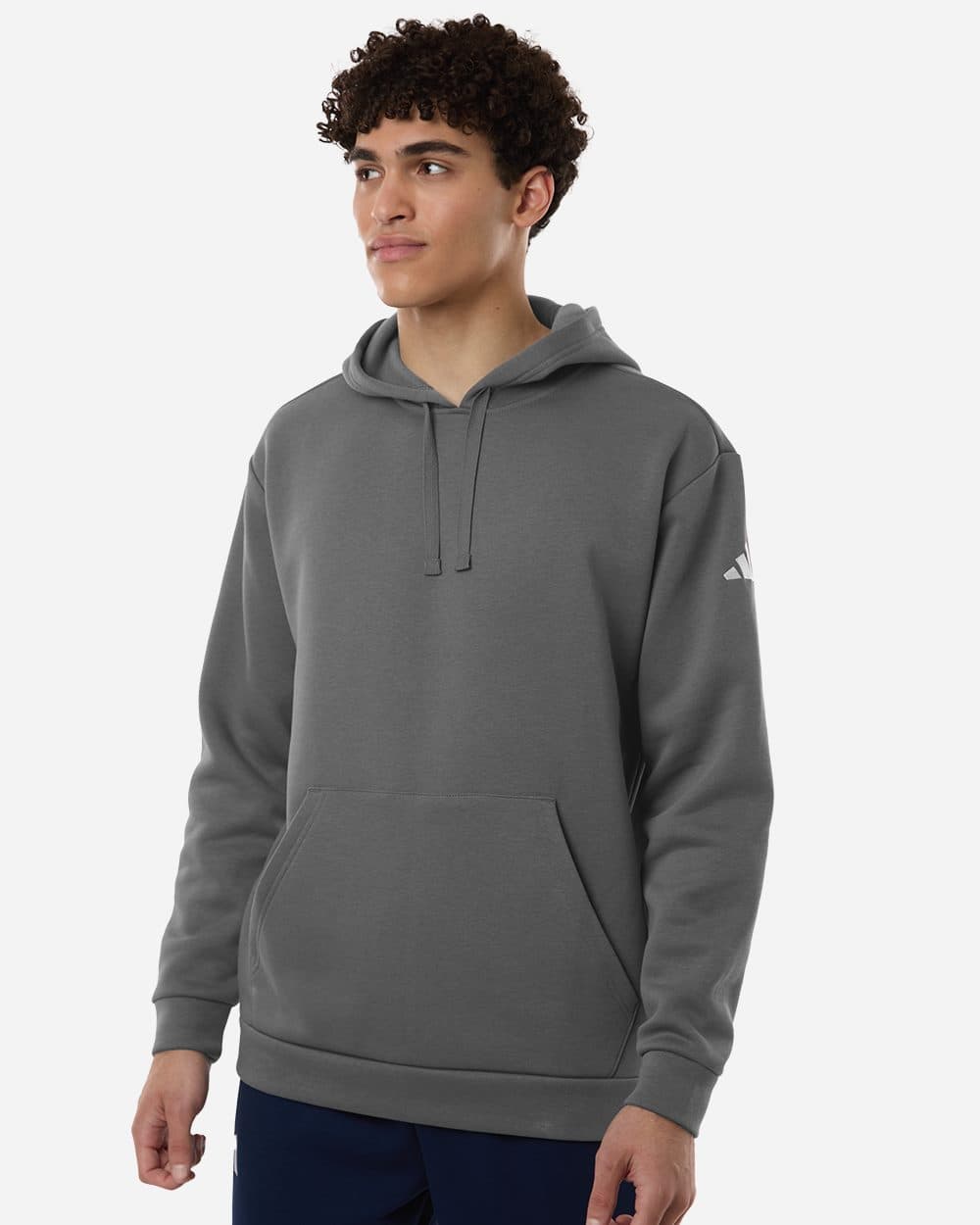 Adidas Men's Fleece Hooded Sweatshirt - Image 1