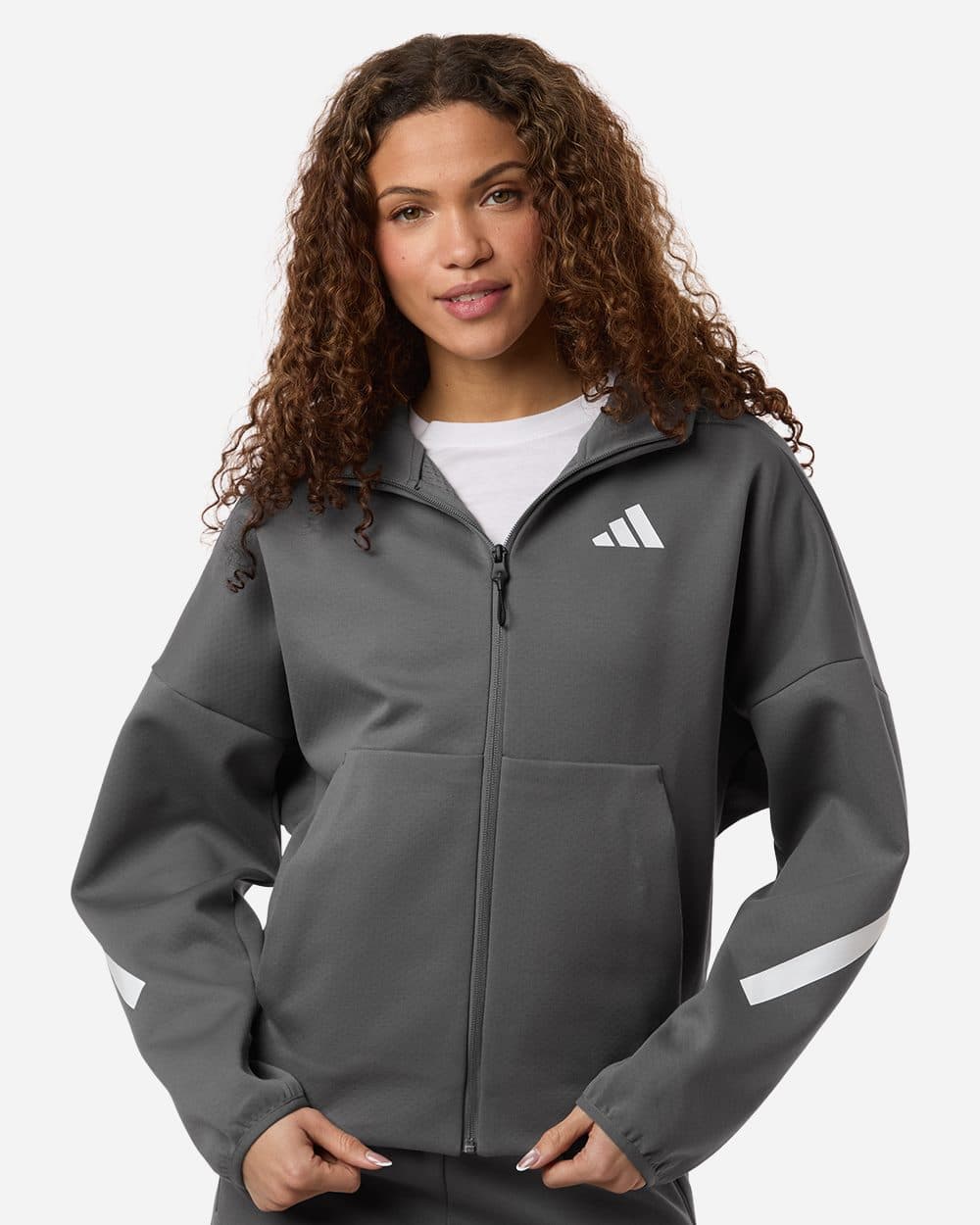 Adidas Women's Z.N.E Full-Zip Hooded Sweatshirt - Image 1