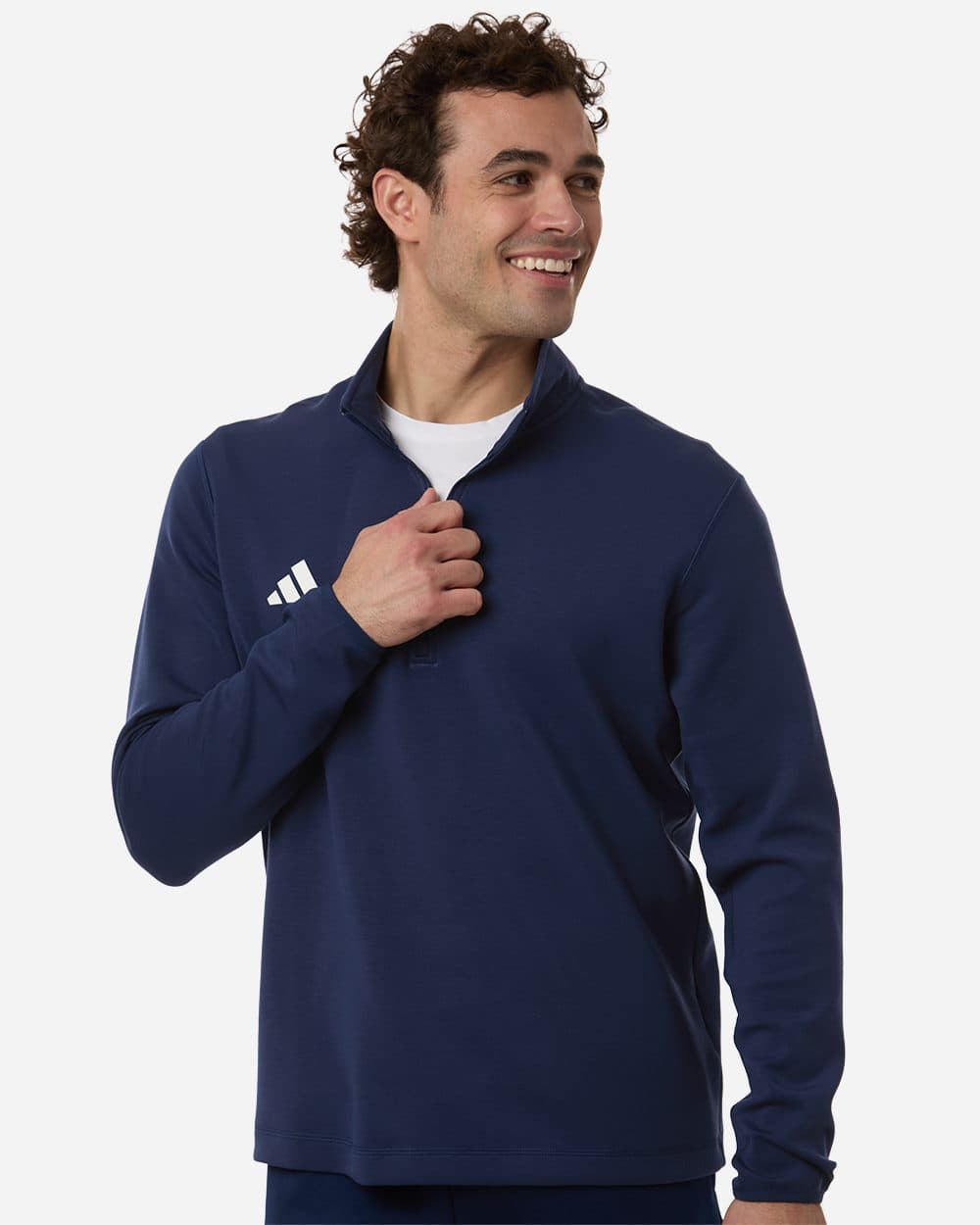 Adidas Men's 3-Stripes Quarter-Zip Pullover - Image 1