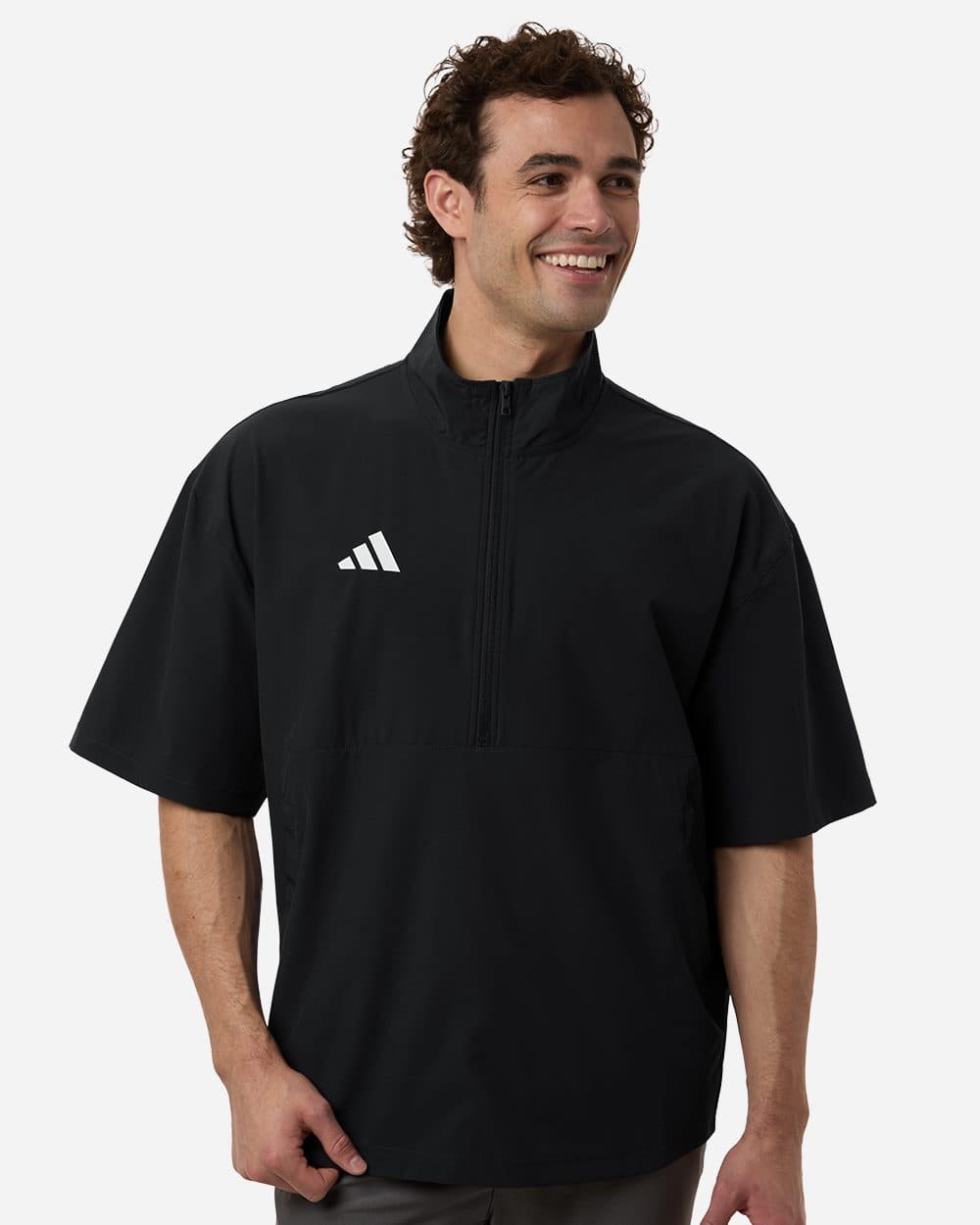 Adidas Men's Short Sleeve Quarter-Zip Pullover - Image 1