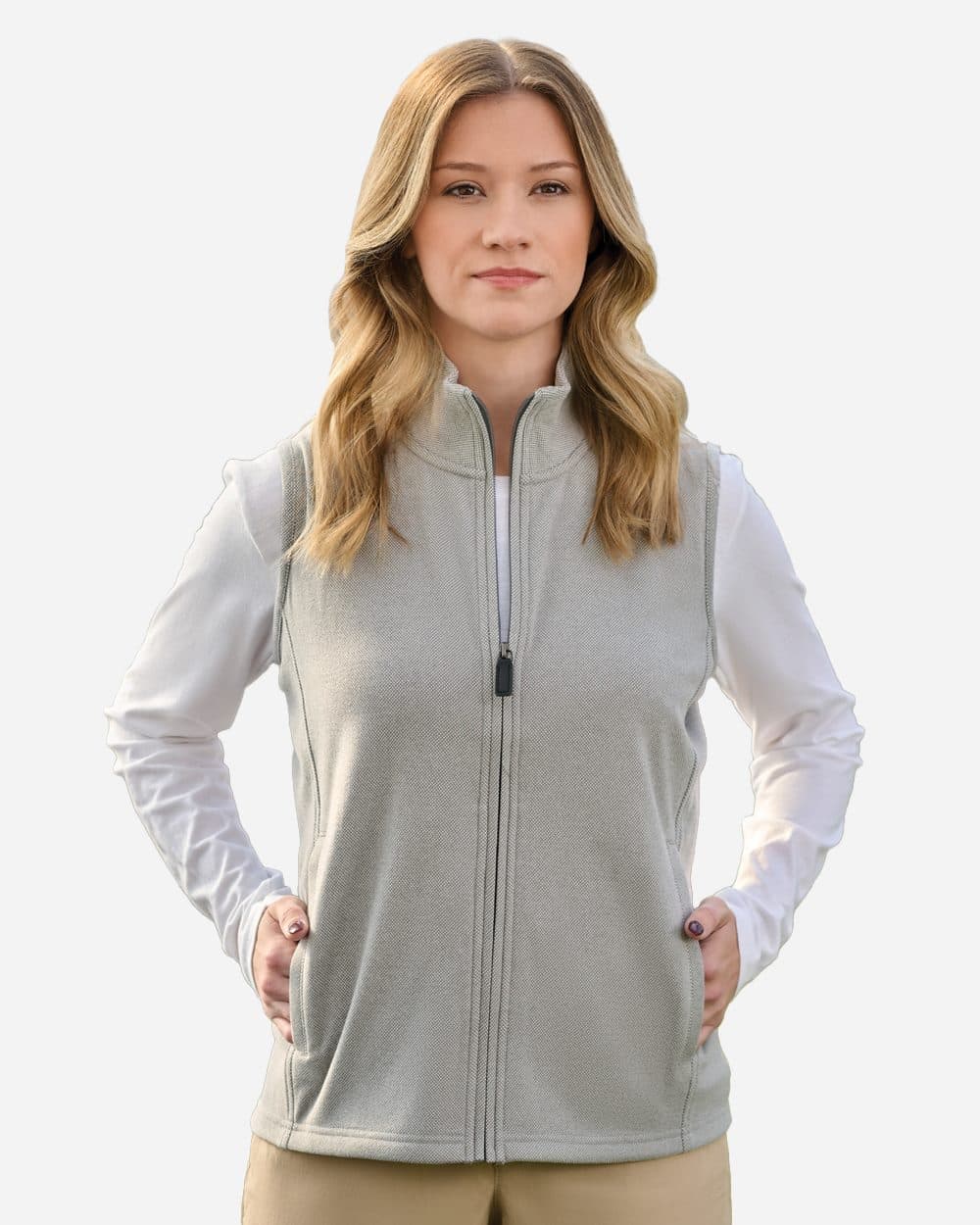 J. America Women's Element Fleece Vest - Image 1