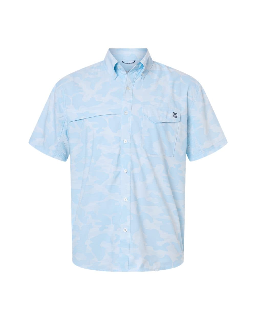 HUK Men's Tidepoint Printed Short Sleeve Shirt - Image 1