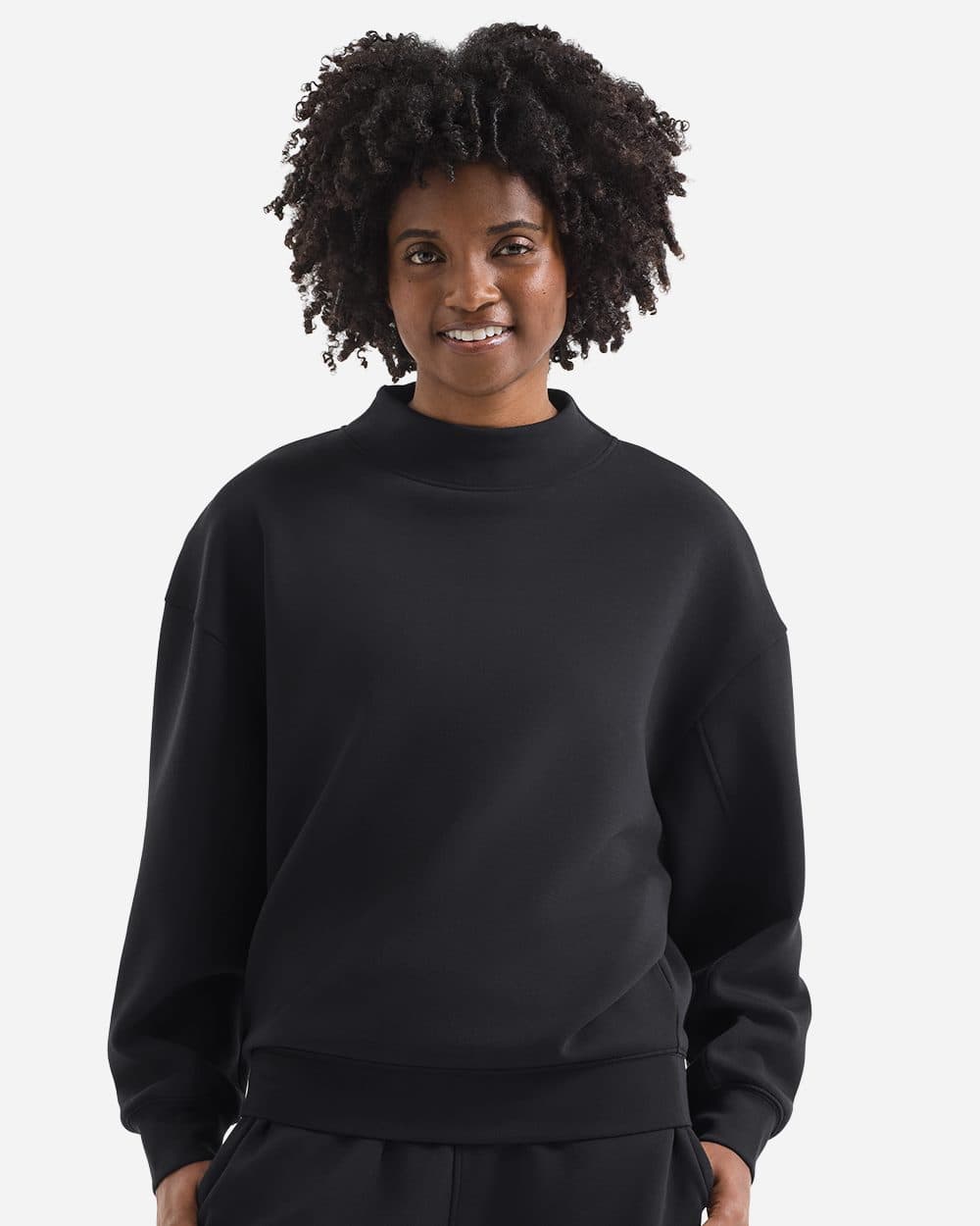 TriDri Women's Luxe Mock Neck Sweatshirt - Image 1