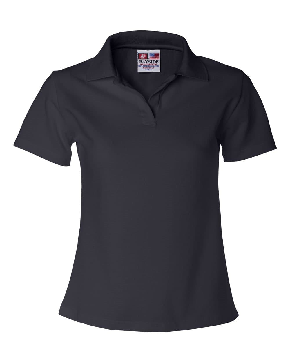 Bayside Women's USA-Made V-Neck Polo - Image 1