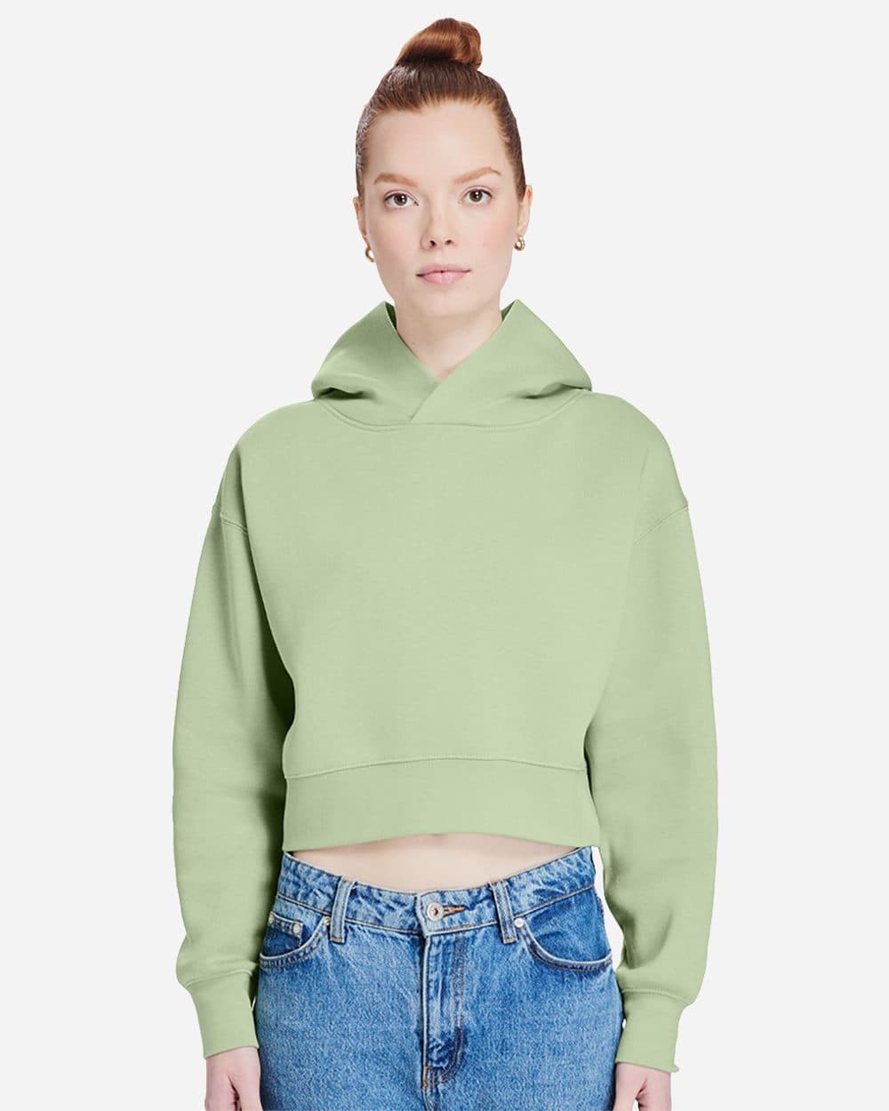 Lane Seven Women's Relaxed Cropped Hoodie Sweatshirt - Image 1