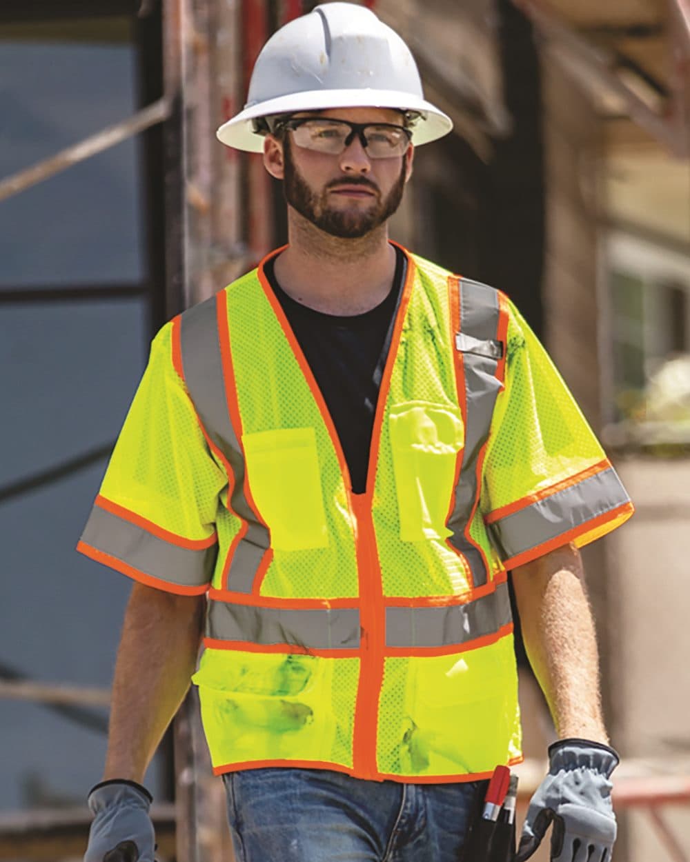Kishigo Unisex Ultra-Cool™ Six-Pocket Mesh Surveyor’s Vest - Image 1