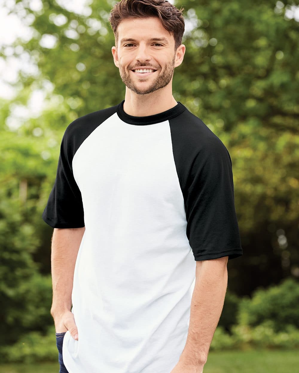 Augusta Sportswear Unisex Raglan Baseball Jersey - Image 1
