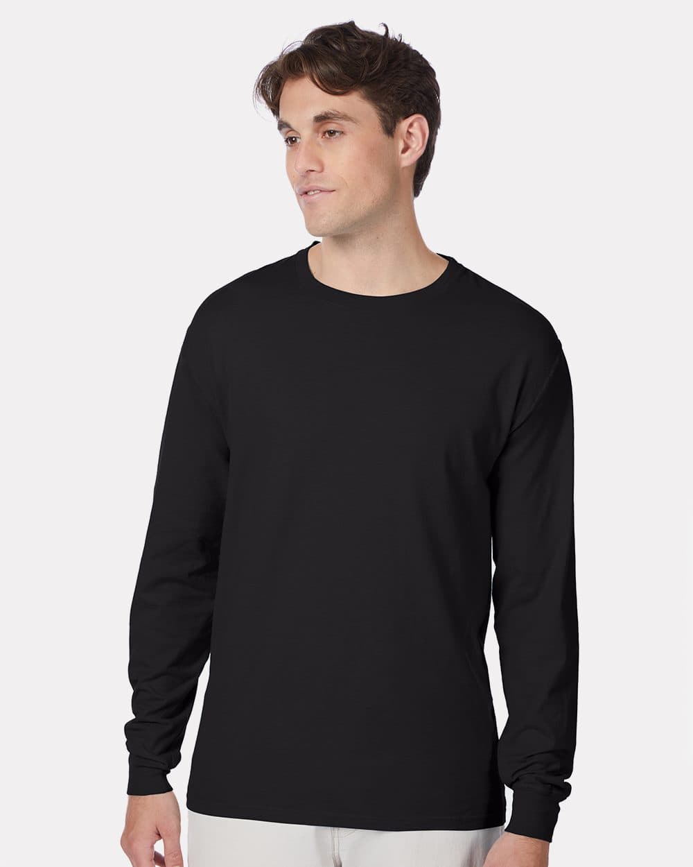 Hanes Unisex Beefy-T® Long Sleeve T-Shirt - Image 1