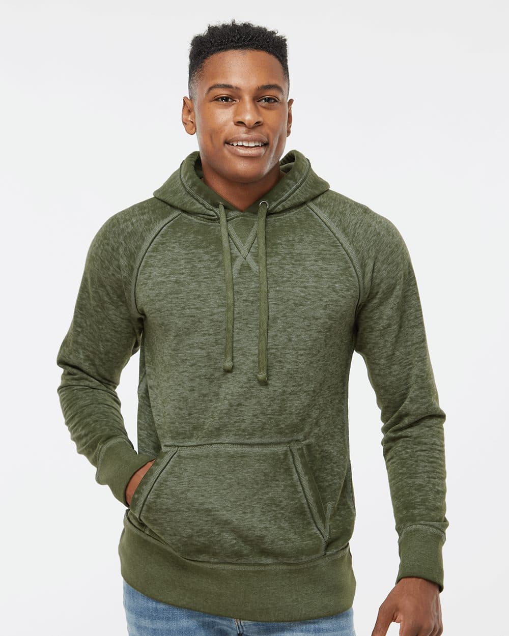 J. America Men's Vintage Zen Fleece Hooded Sweatshirt - Image 1