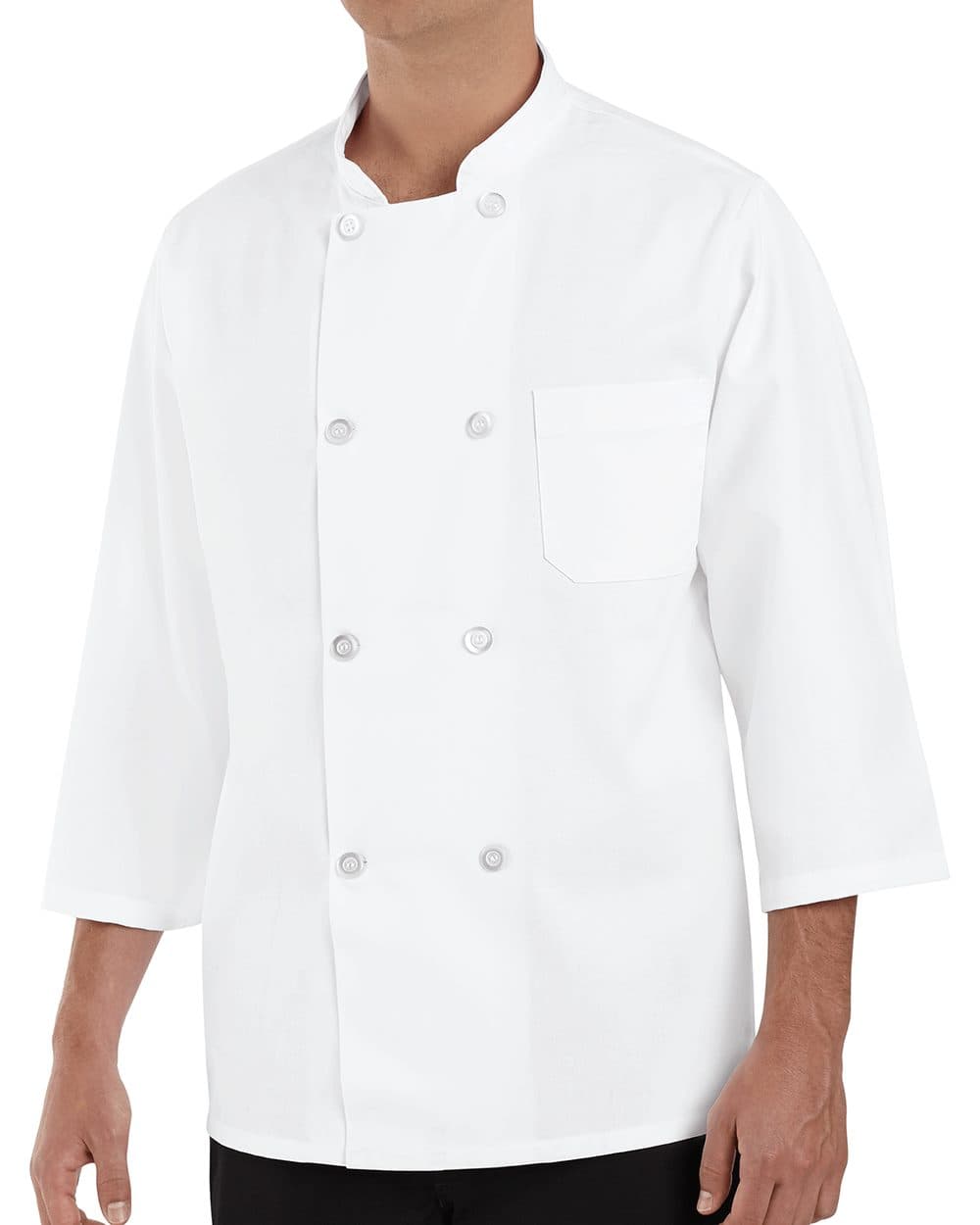 Chef Designs Three-Quarter Sleeve Chef Coat - Image 1