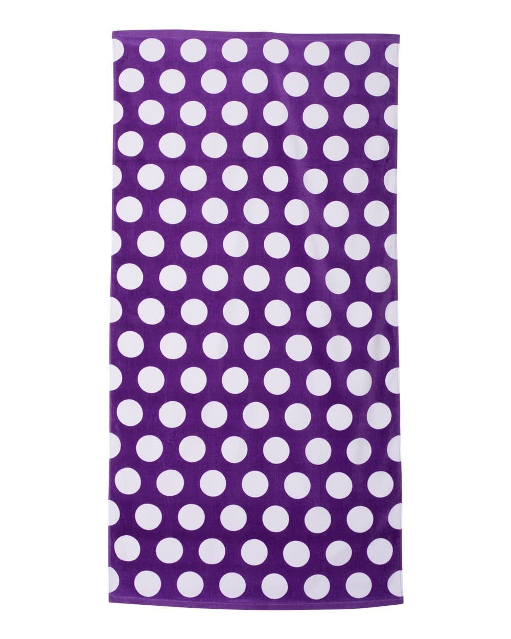 Carmel Towel Company Polka Dot Velour Beach Towel - Image 1